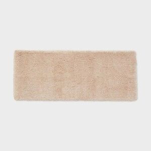 Threshold - Tufted 60x24" Bath Rug Runner High Pile Almond